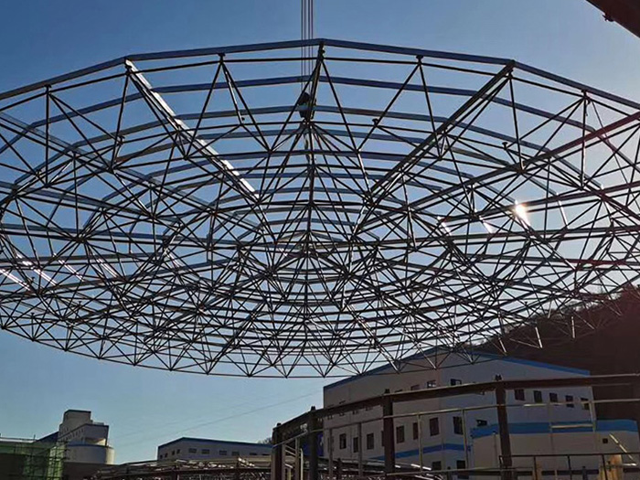 瑞金螺栓球网架工程施工现场
